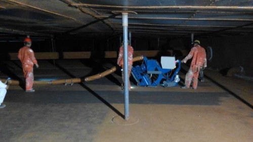 船舶舷体、大型储罐体除锈抛丸机